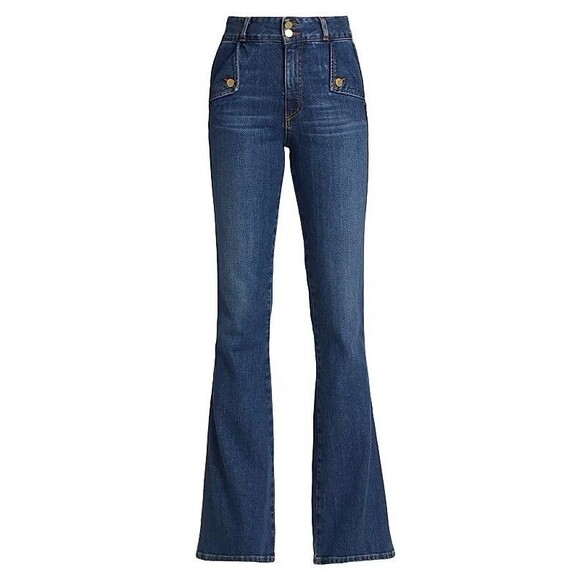 Ramy Brook 25 Jeans Mase Sailor High-Rise Flared Medium Wash Denim NWT